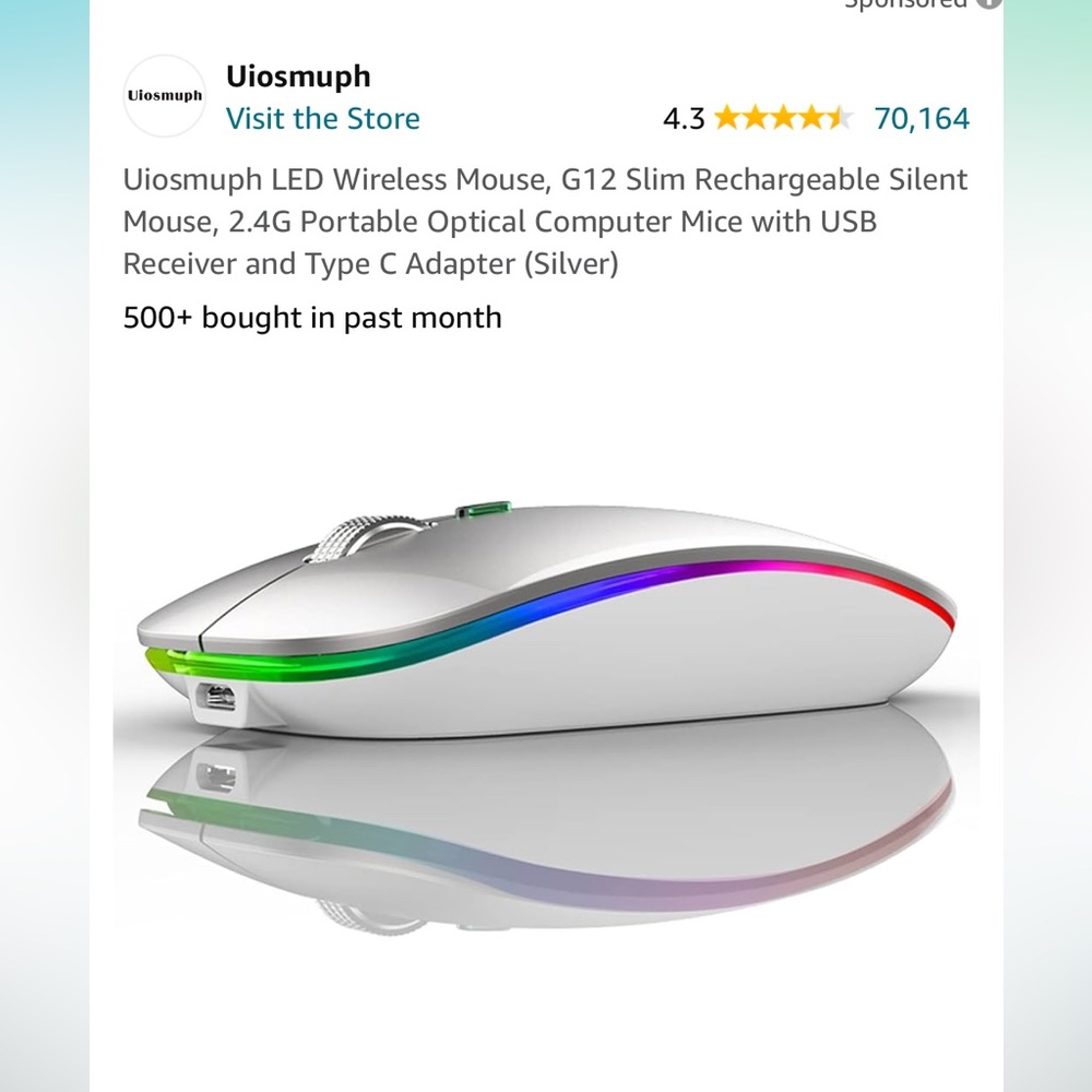 Viosmuph wireless slim mouse